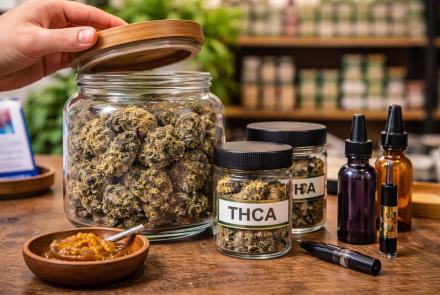 THCA hemp flower and wax concentrate products available at Green Leaf Botanicals 919 in Raleigh North Carolina